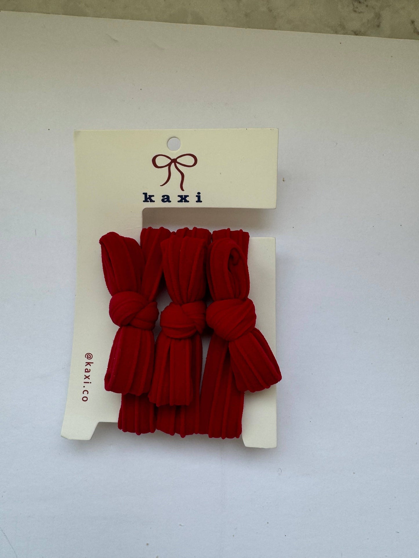 Nylon Bow Slick Back Hair Ties
