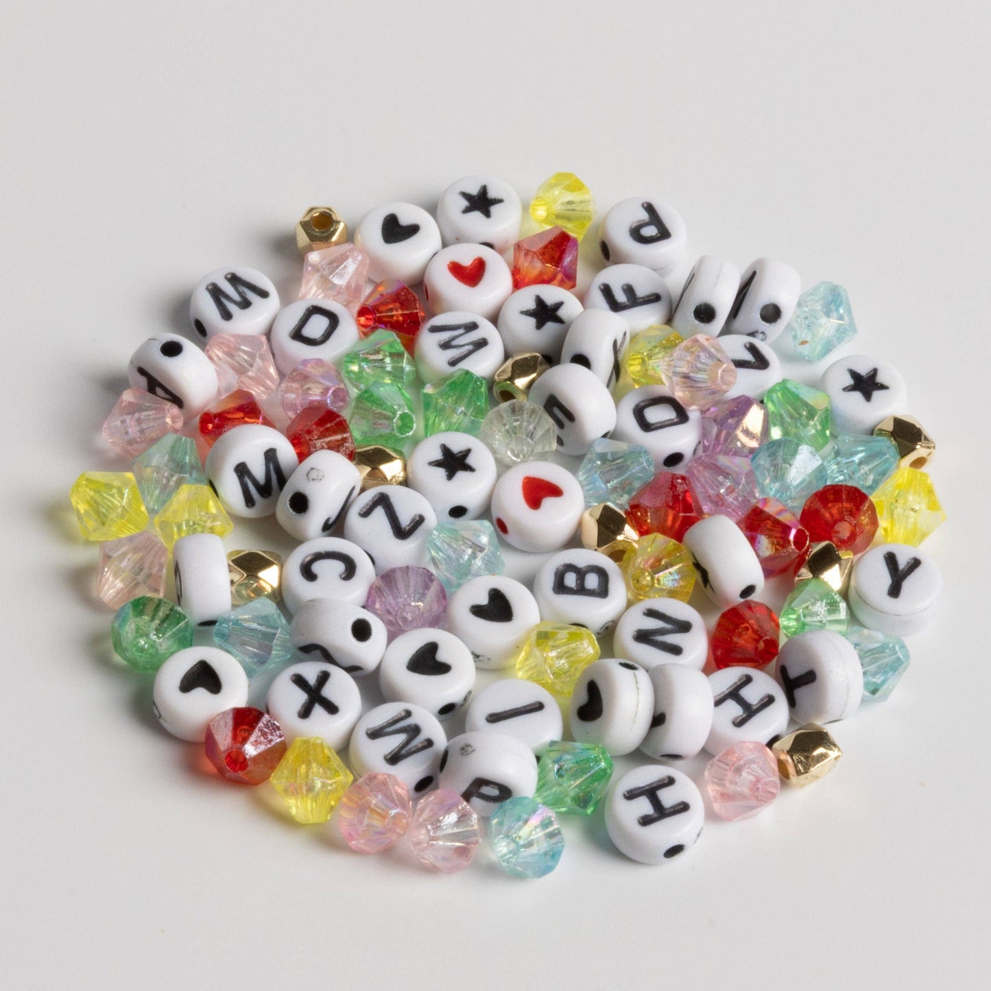 The Original Bead Jar™ Bestie Best Friend Friendship Bracelet Bead Kit with Multicolor Crystals Letter Beads and Ceramic Star Charm DIY Jar