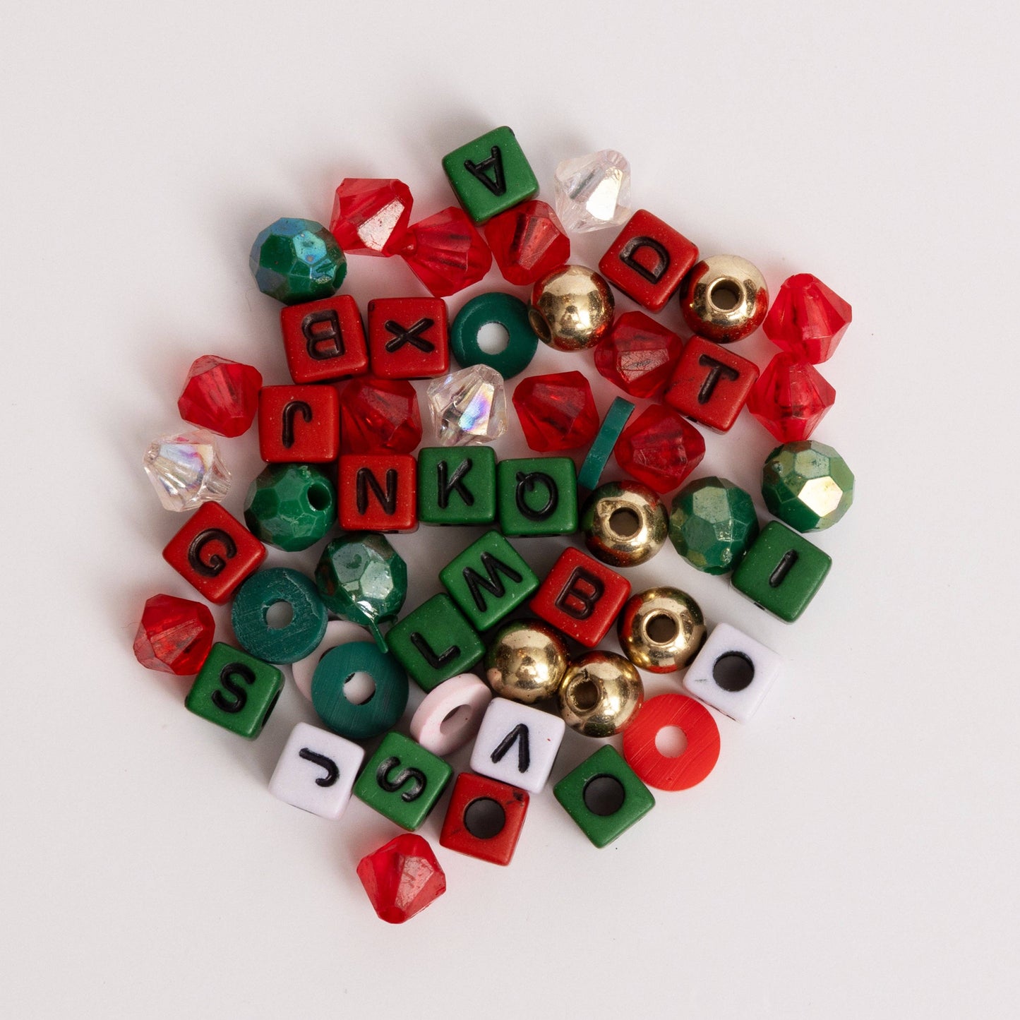 Small Holiday Snow Globe DIY Letter Bead Kit