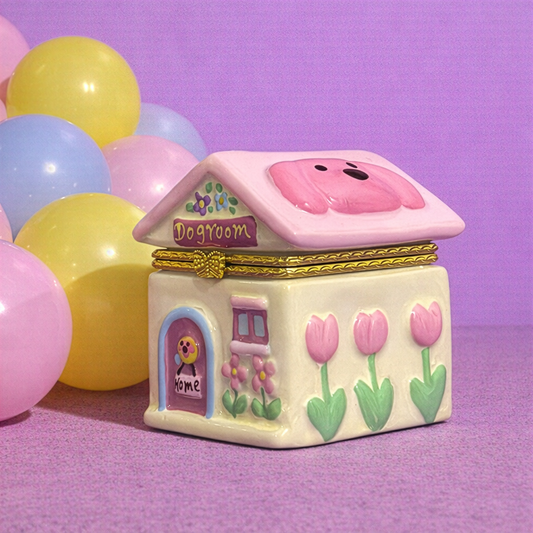 Puppy Cottage Trinket Box
