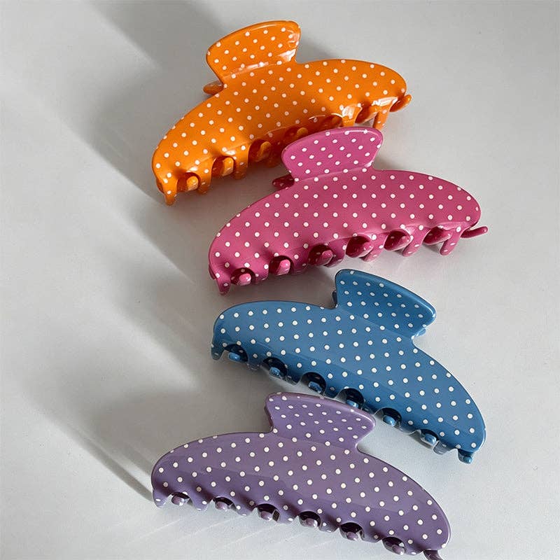 Polka Dot Claw Clip