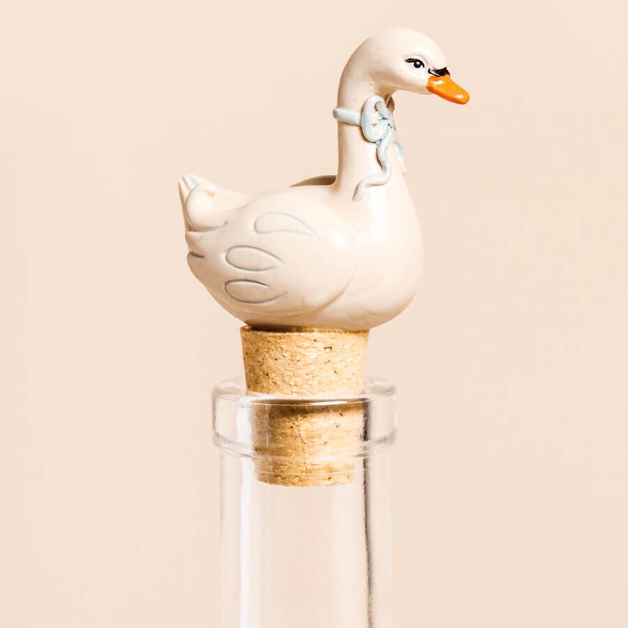 Swan Cork Bottle Stopper