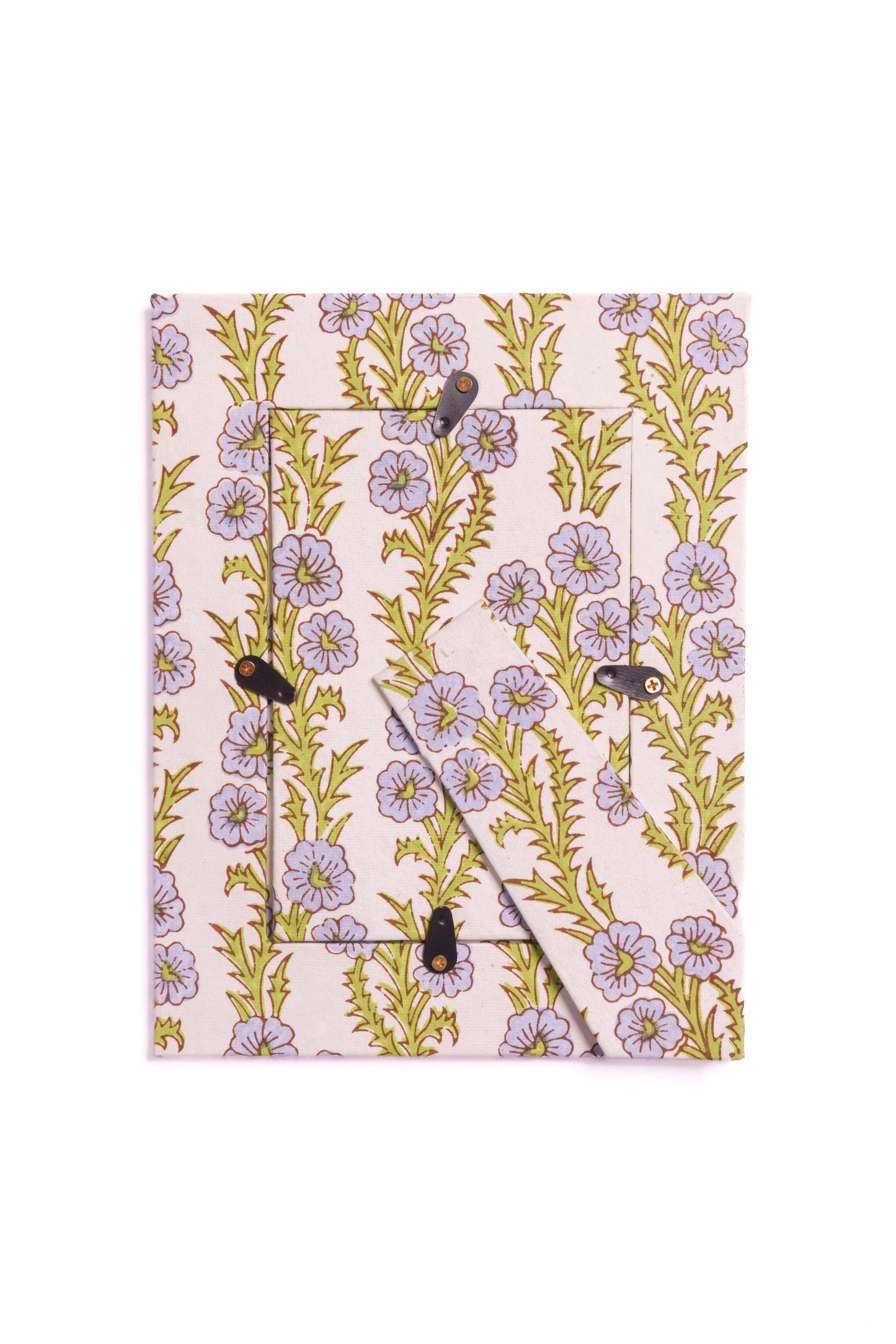 Blue Forget-Me-Not Picture Frame with Oval Opening, 4x6