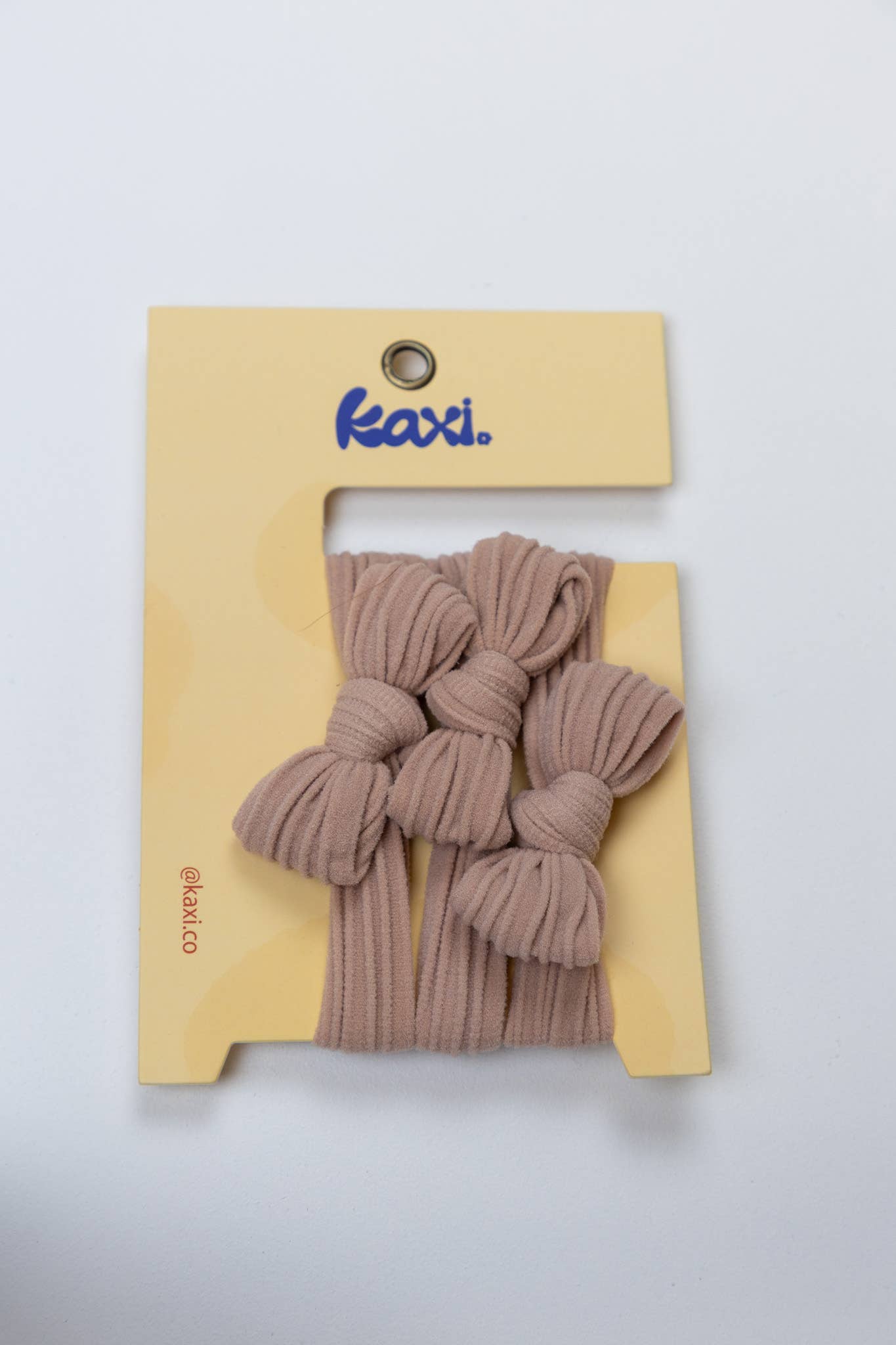 Nylon Bow Slick Back Hair Ties