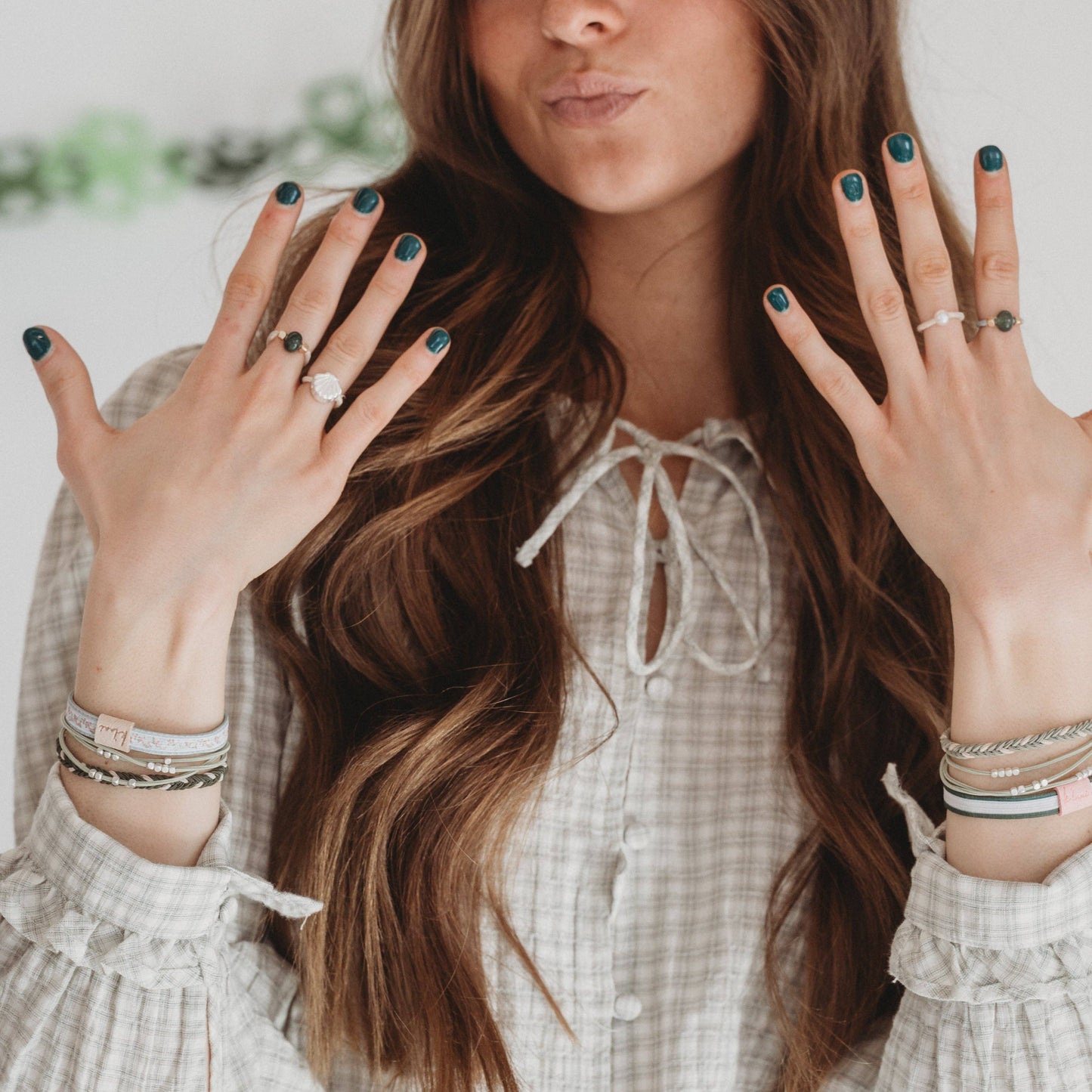 "Tide" Seashell Beach Vibe Hair Tie Rings
