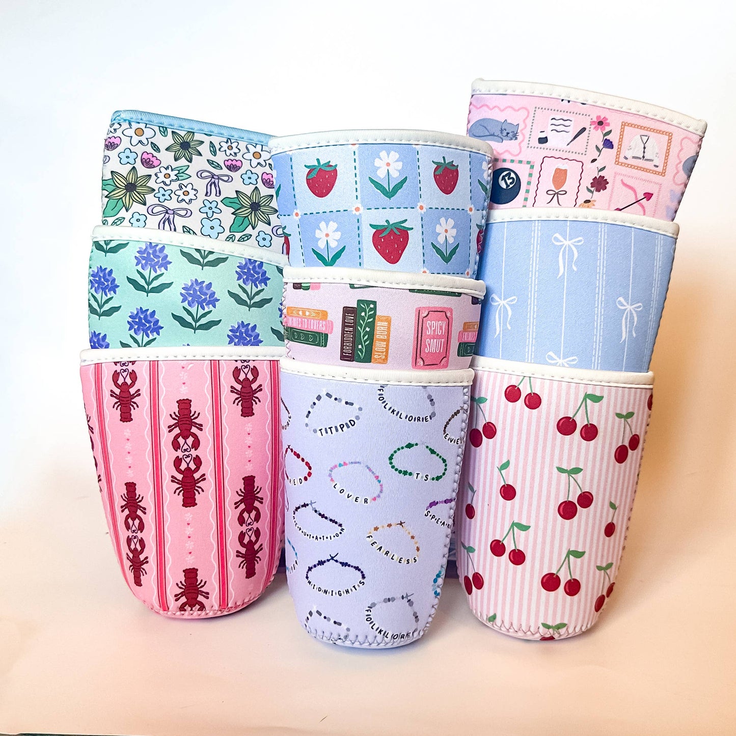 Grandmillenial Bows | Iced Coffee Sleeve