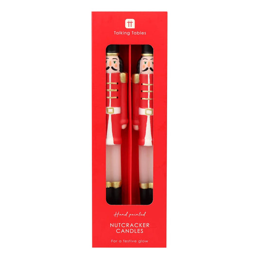 Nutcracker Christmas Candles | 2 Pack | Christmas Decor |