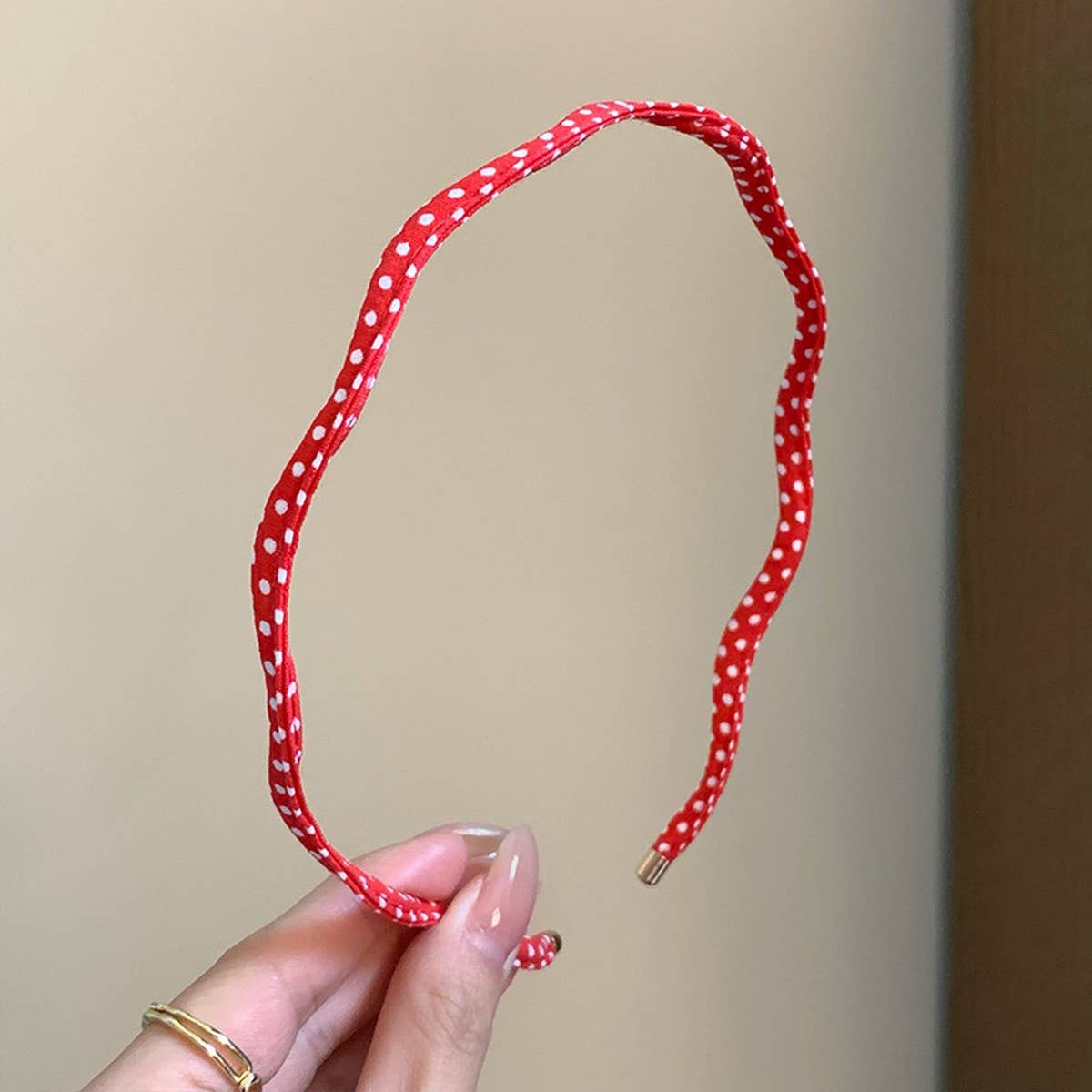 Polka Dot Wavy Thin Headband