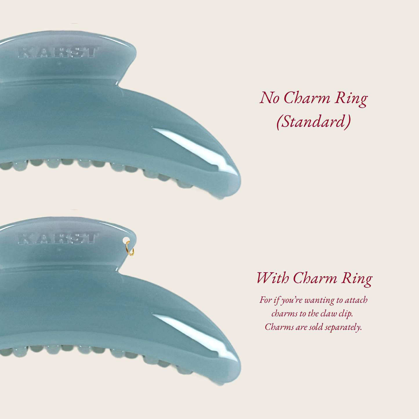 Slim Hair Claw Clip — Buttermilk