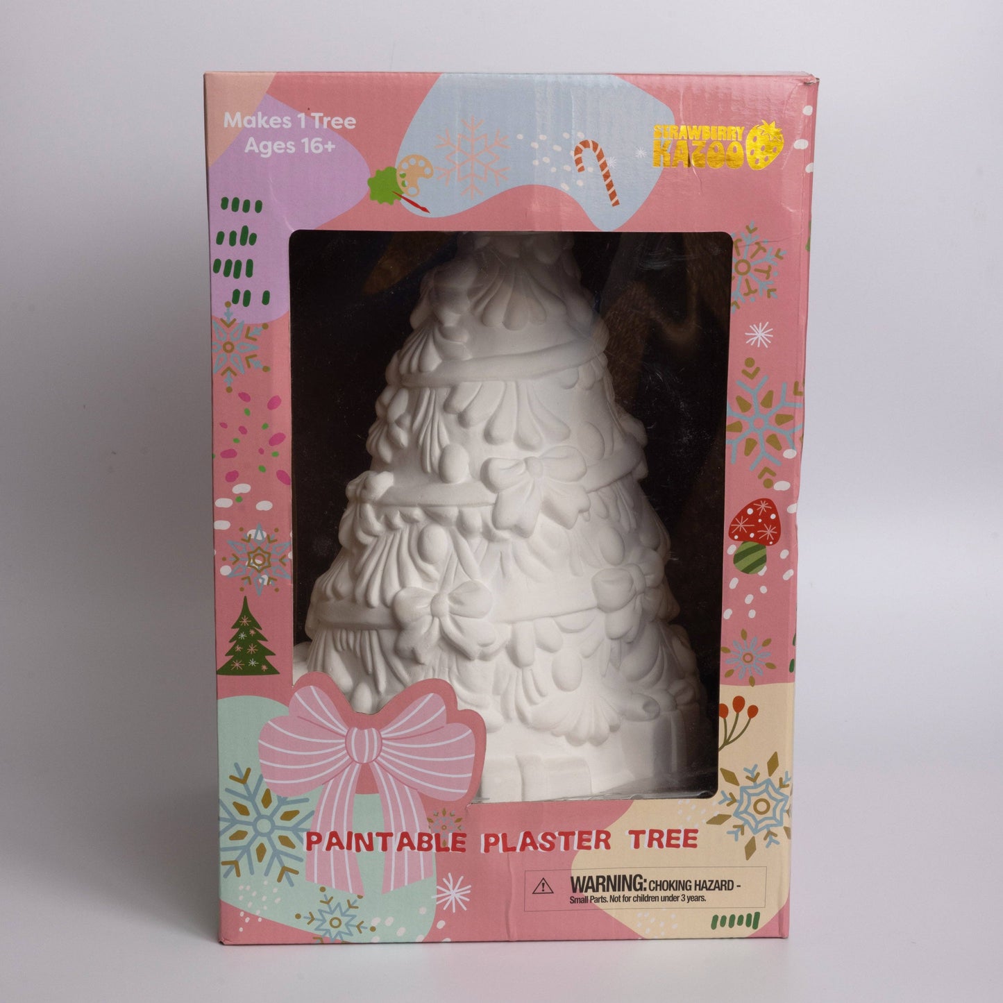Strawberry Kazoo™ Paint-Your-Own Ceramic Christmas Tree DIY Craft Kit