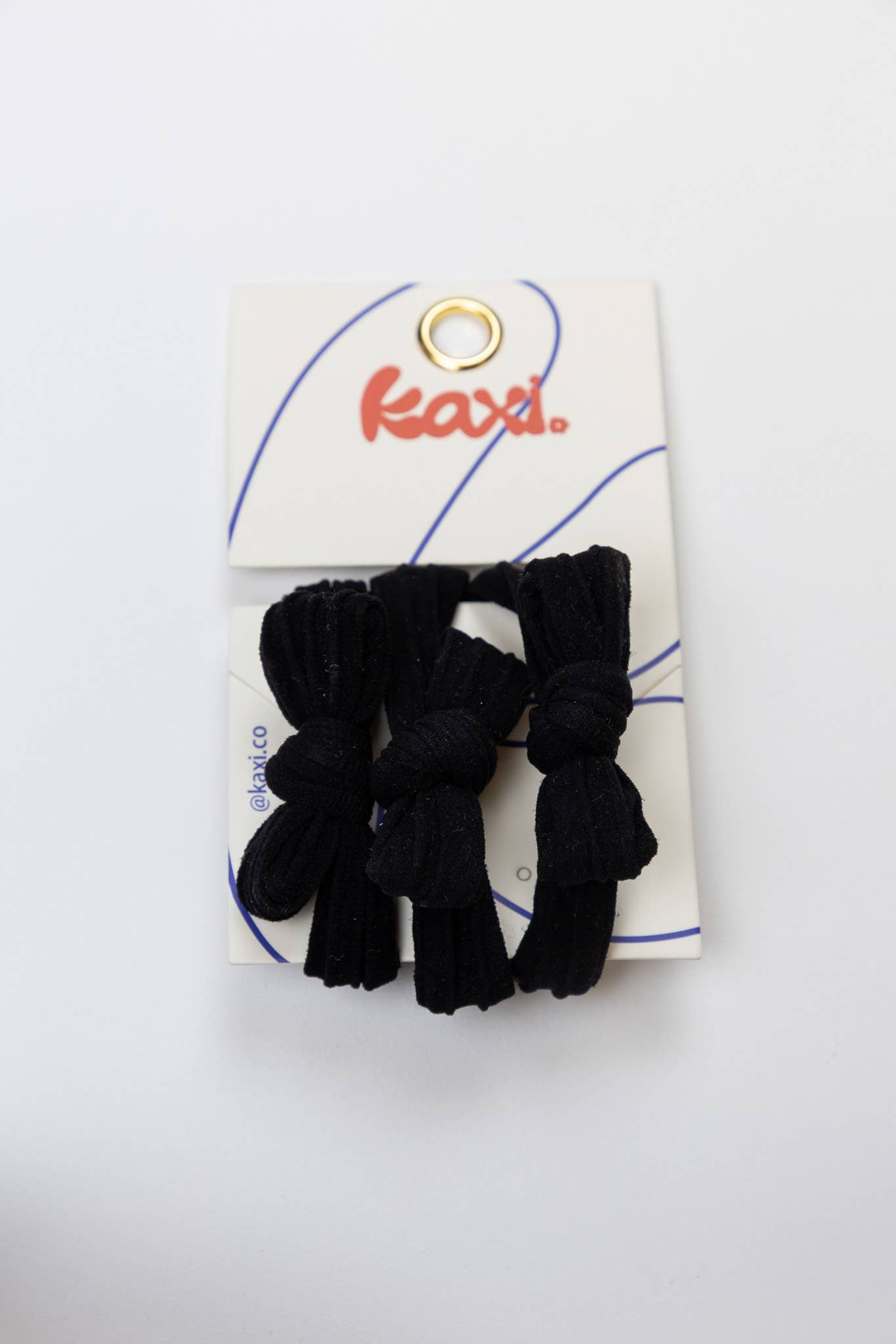 Nylon Bow Slick Back Hair Ties