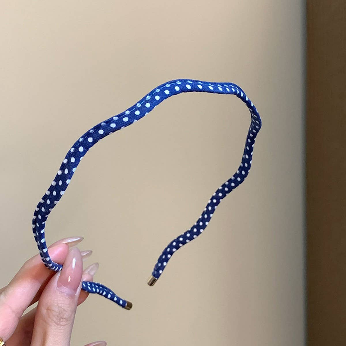 Polka Dot Wavy Thin Headband