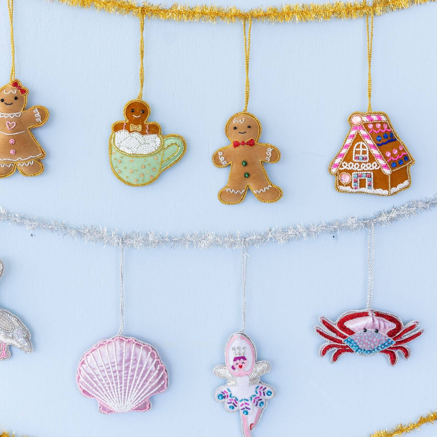 Embroidered Gingerbread Boy Ornament
