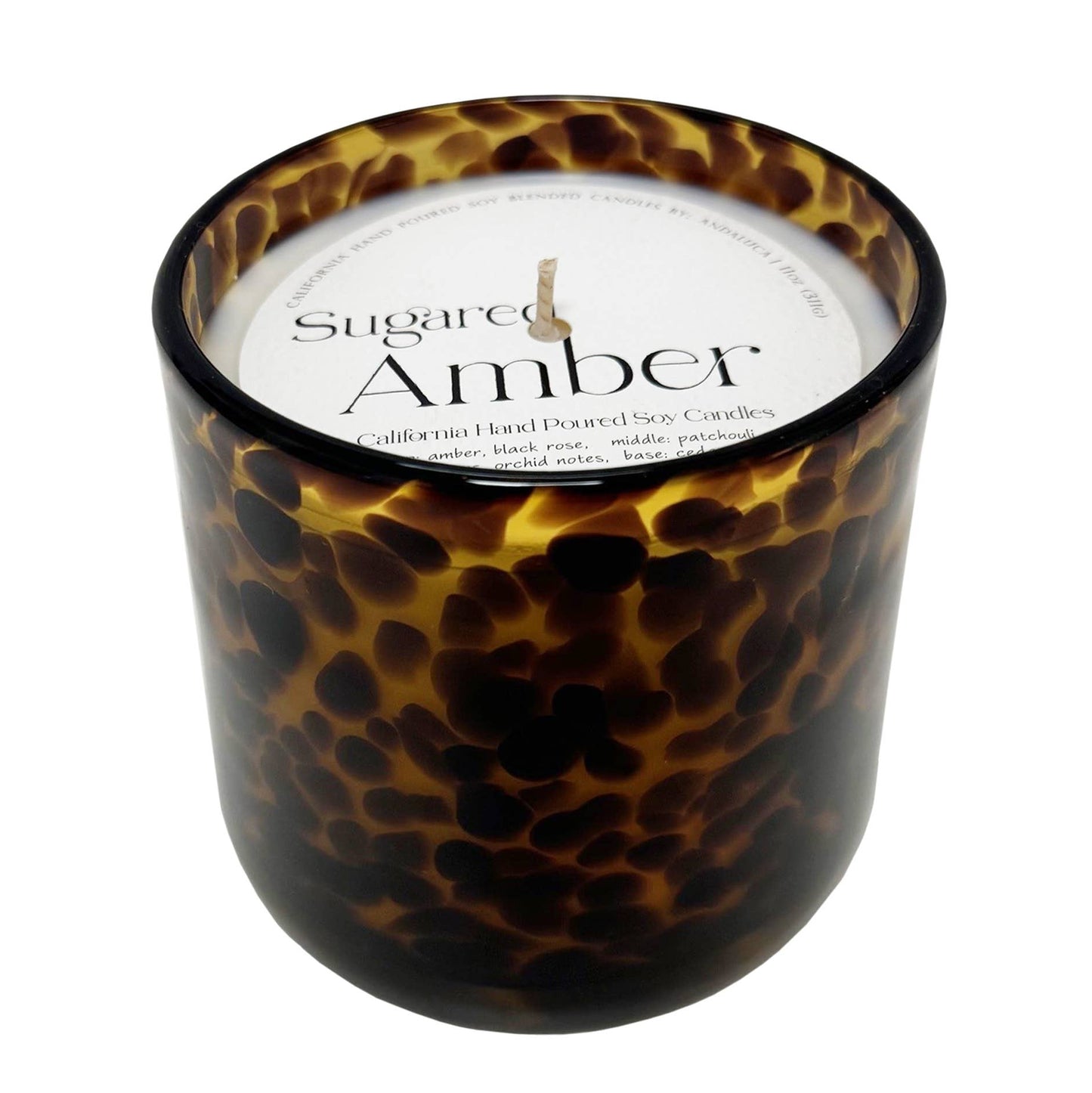 Sugared Amber Tortoise Soy Blend Candle