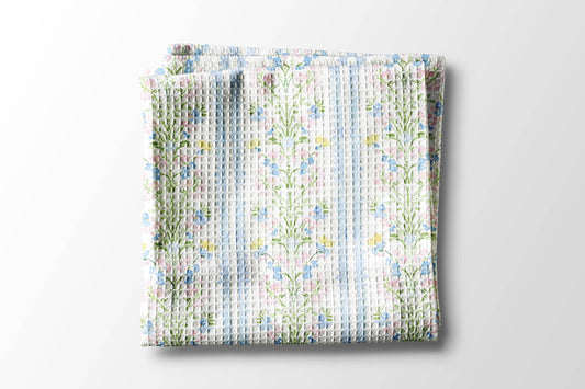 Floral Stripe Kitchen Towel