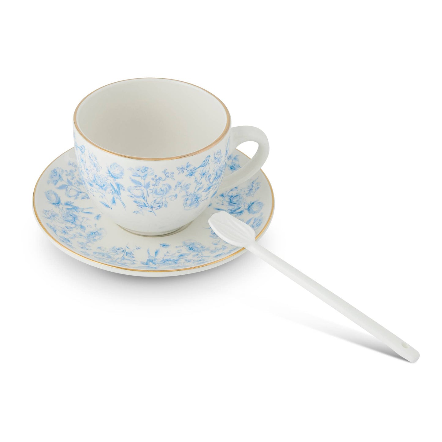 3pc 8oz Garden Toile Espresso Set - Blue