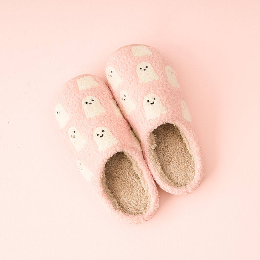 Fuzzy Slippers - Ghosts