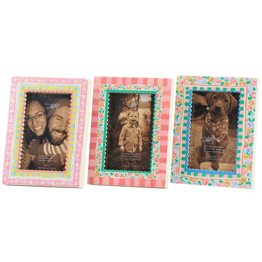 French Floral Photo Magnet Set