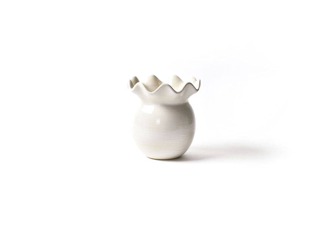 Signature White Ruffle Vase