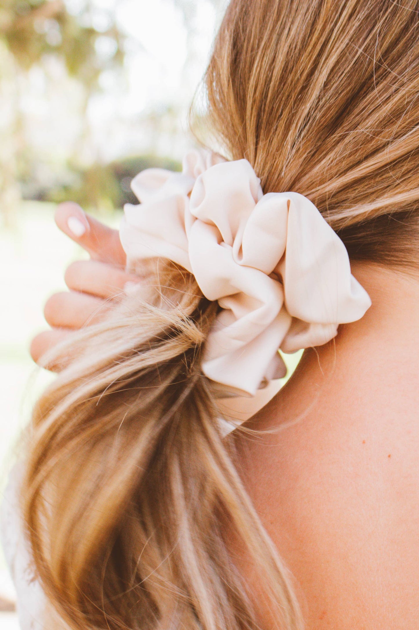 Oat Milk Jumbo Scrunchie