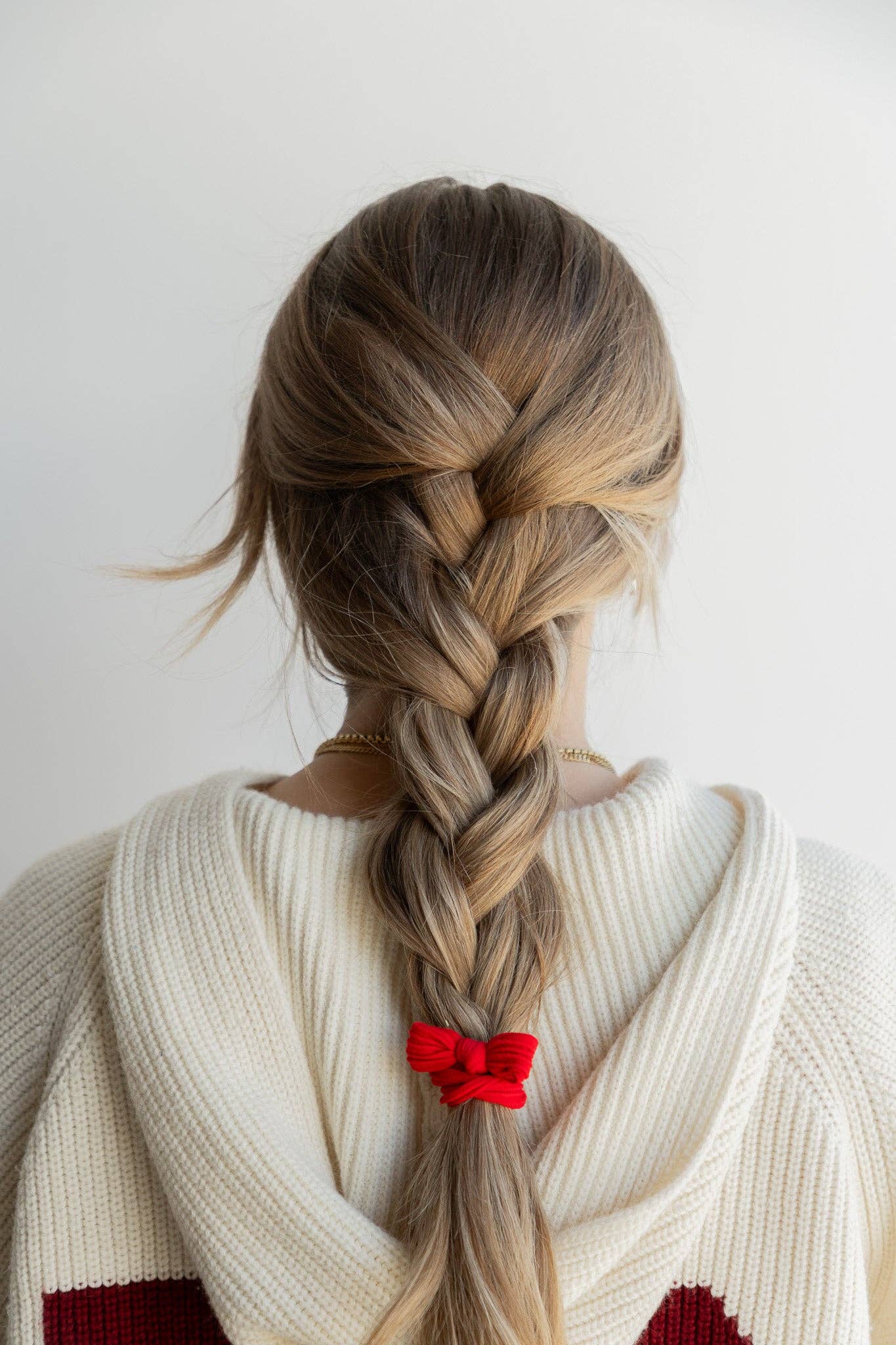 Nylon Bow Slick Back Hair Ties