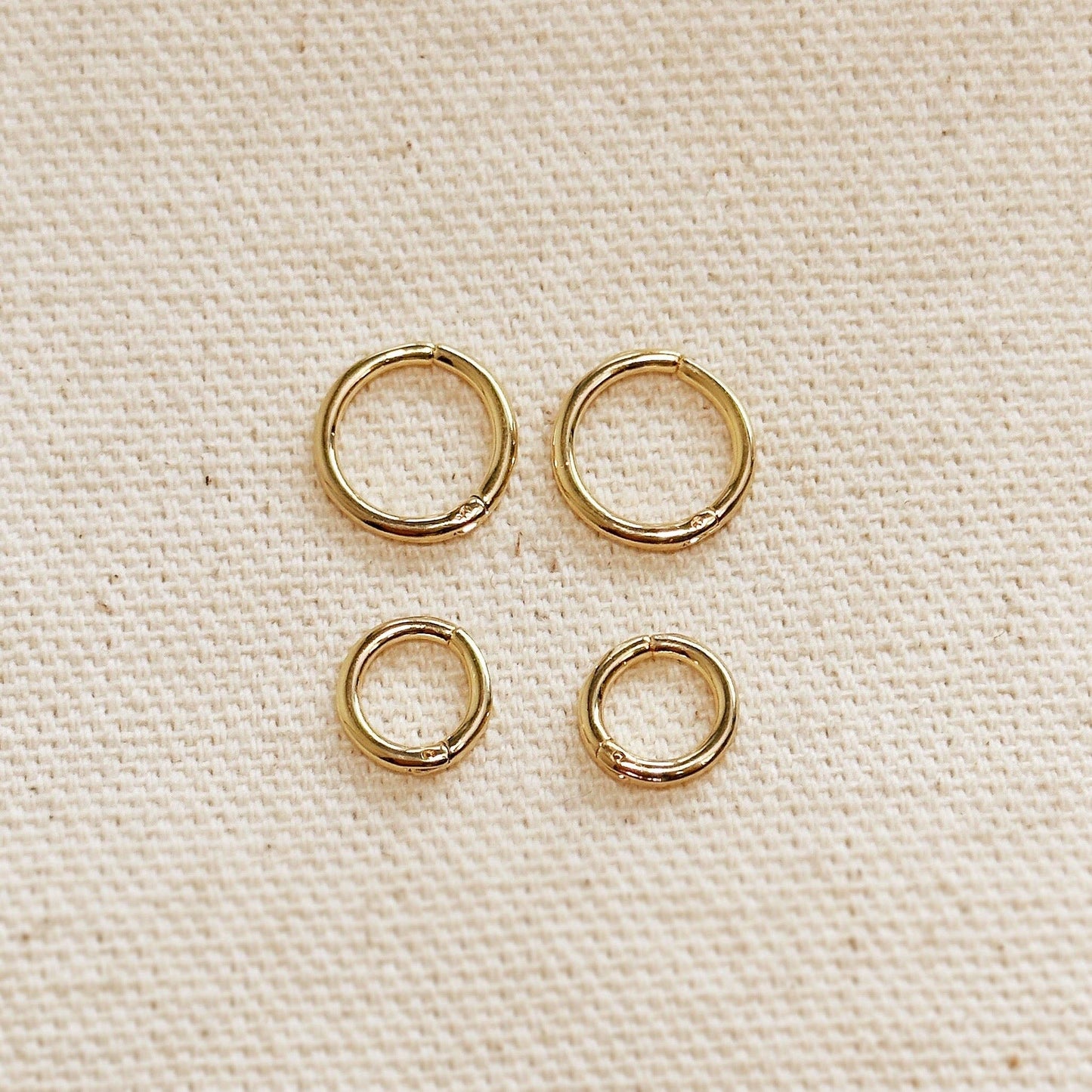 Mini Seamless Clicker Hoop Earrings