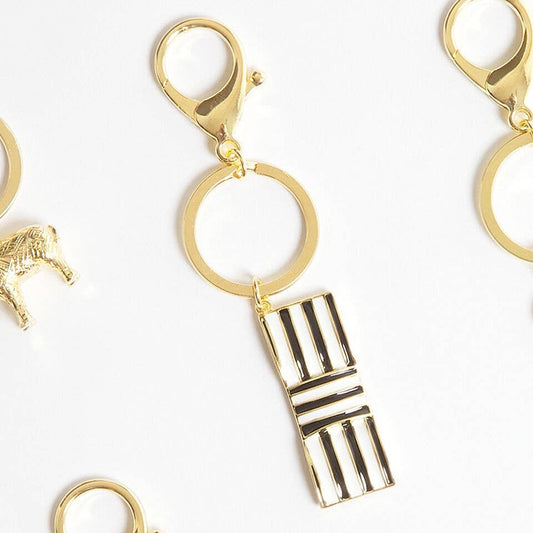 Gold Figurine Keychains- Bow