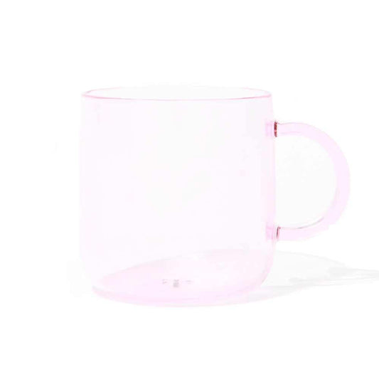 Colorful Glass Mug | Pink