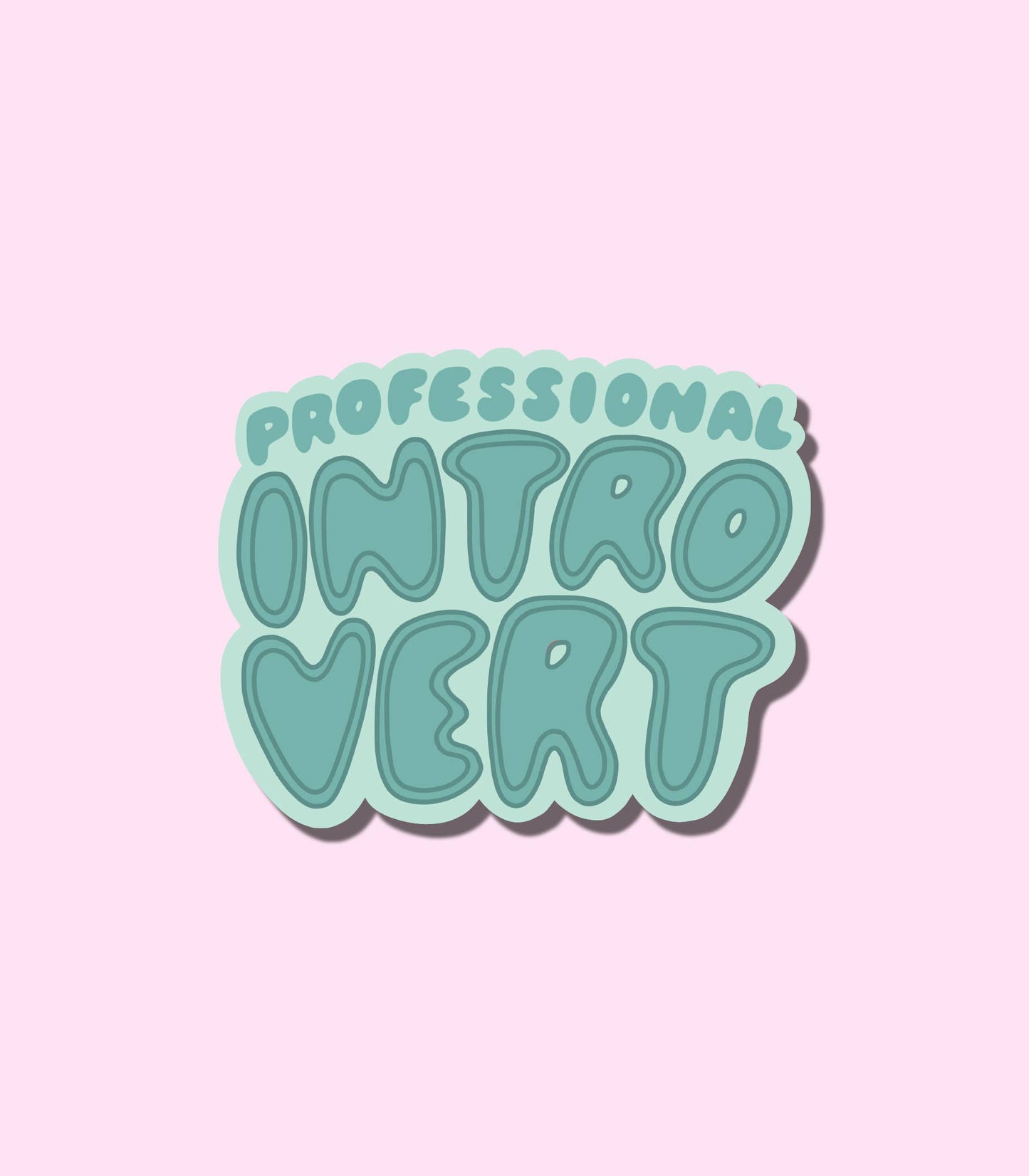 Professional Introvert Vinyl Sticker