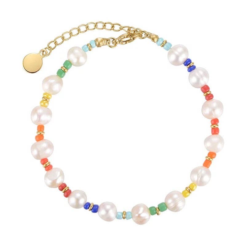 Malibu Rainbow Pearl Bracelet