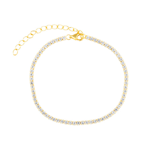 Chloe Tennis Bracelet- Gold
