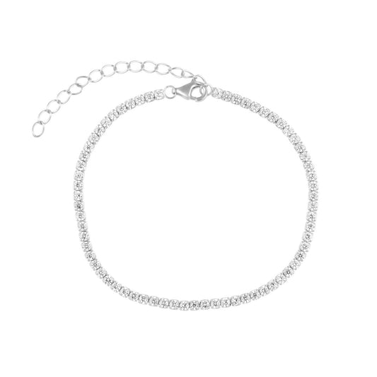 Chloe Tennis Bracelet - Silver