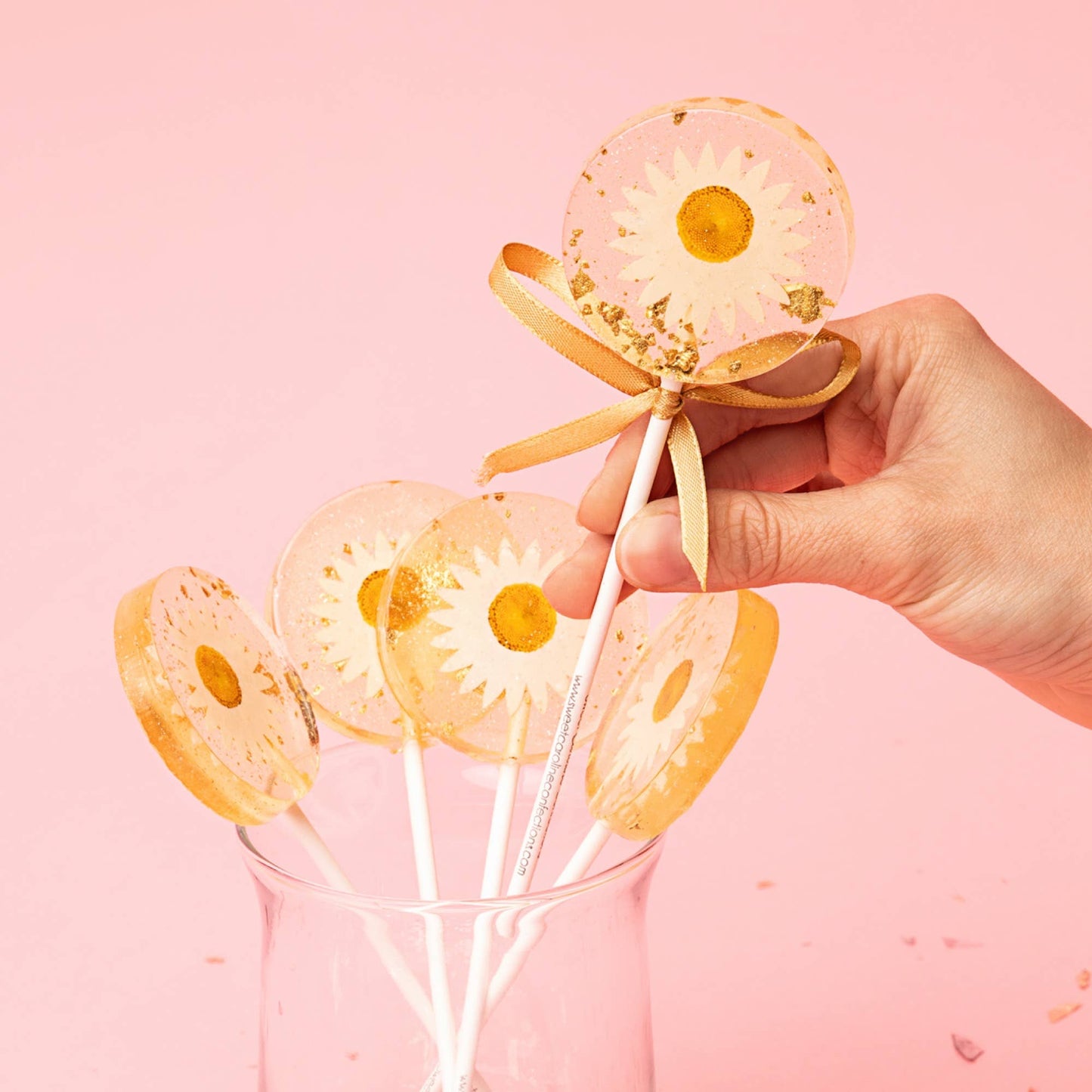 Daisy and Gold Lollipops - Mandarin Orange VEGAN