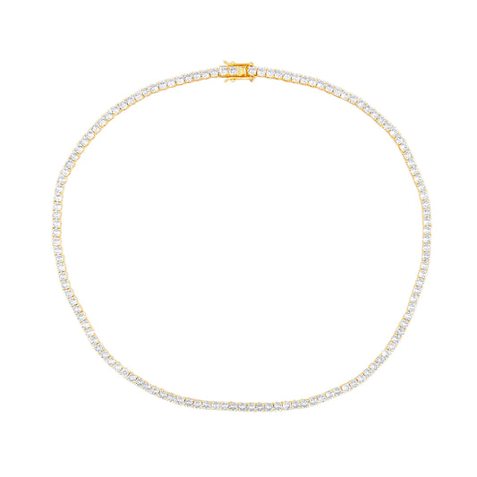 Tennis Necklace- Silver